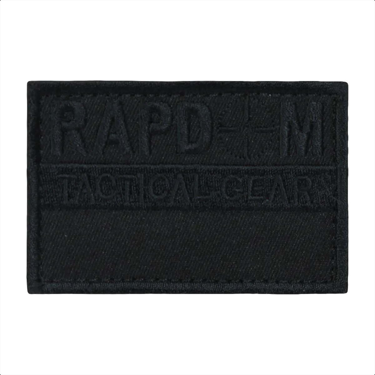 Rapdom Tactical CANVAS PATCH (3"X2"),RAPDOM, BLACK - Imagen 1