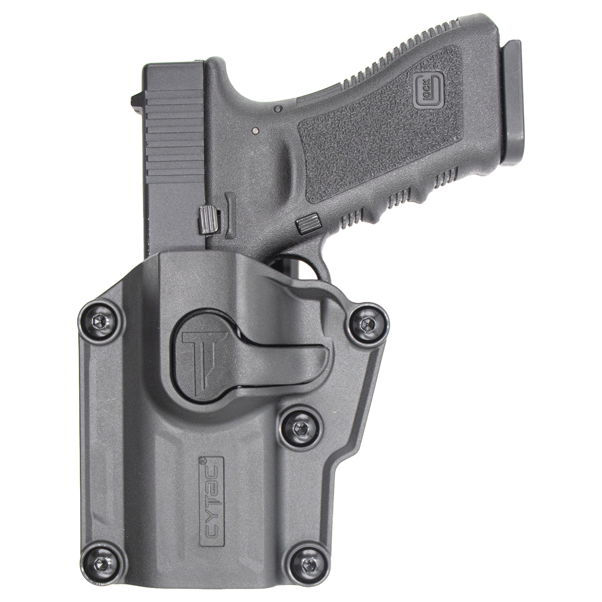 CY-UHFSLB2 BLK 1 FUNDA EXTERNA UNIVERSAL GLOCK, BERETTA, SIGPRO BLACK NIVEL 1 LH CYTAC - Imagen 1