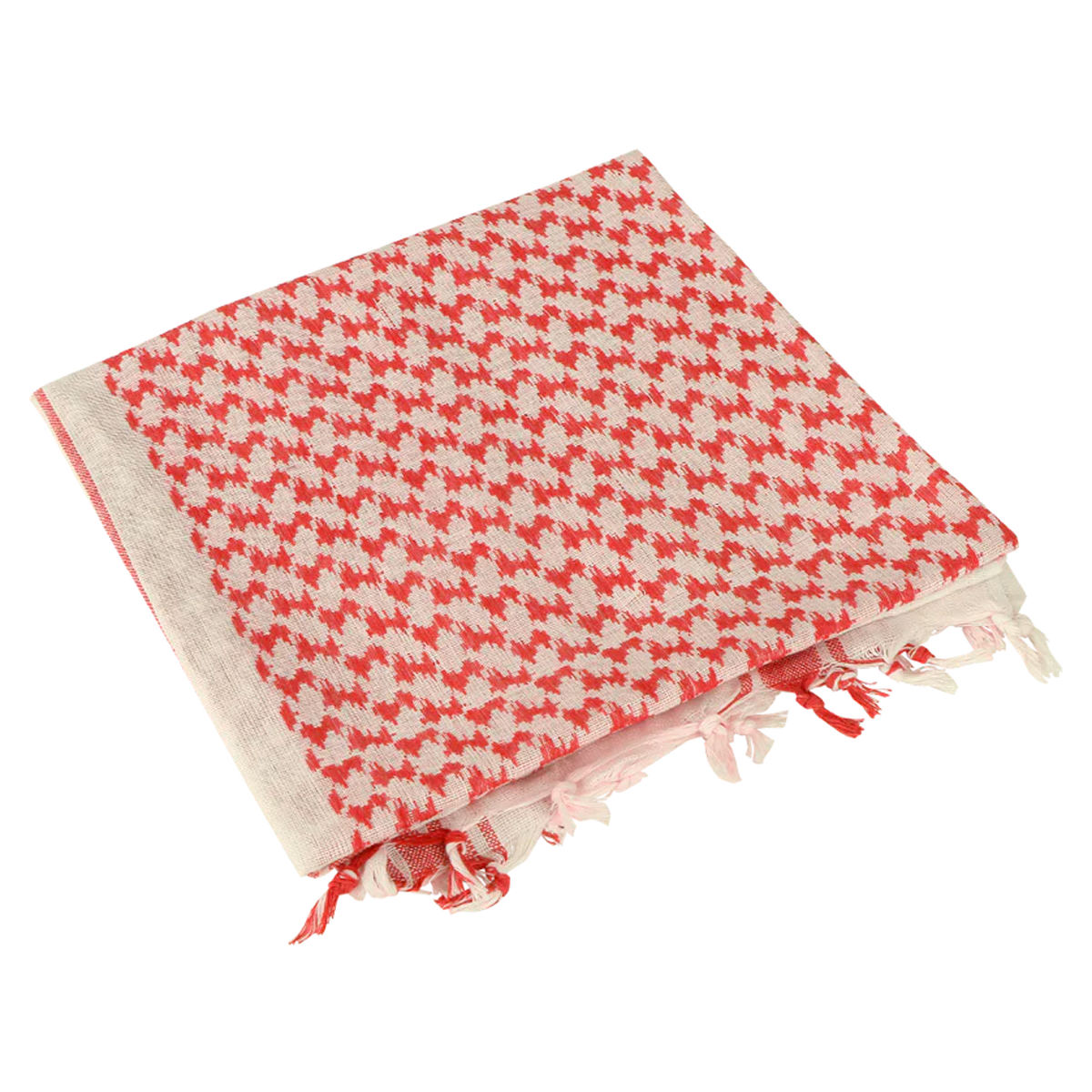 201_004 SHEMAGH COTTON RED/WHITE - Imagen 1